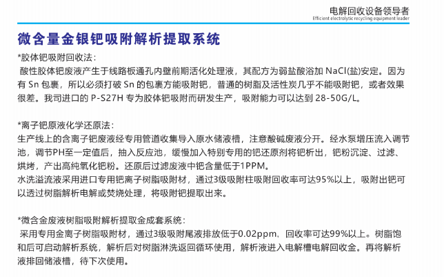 微含量、金銀鈀吸附解析提取系統(tǒng)①